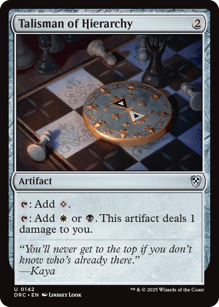 Talisman of Hierarchy, Commander: Aetherdrift 142