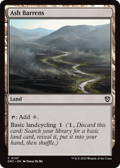 Ash Barrens, Commander: Aetherdrift 147