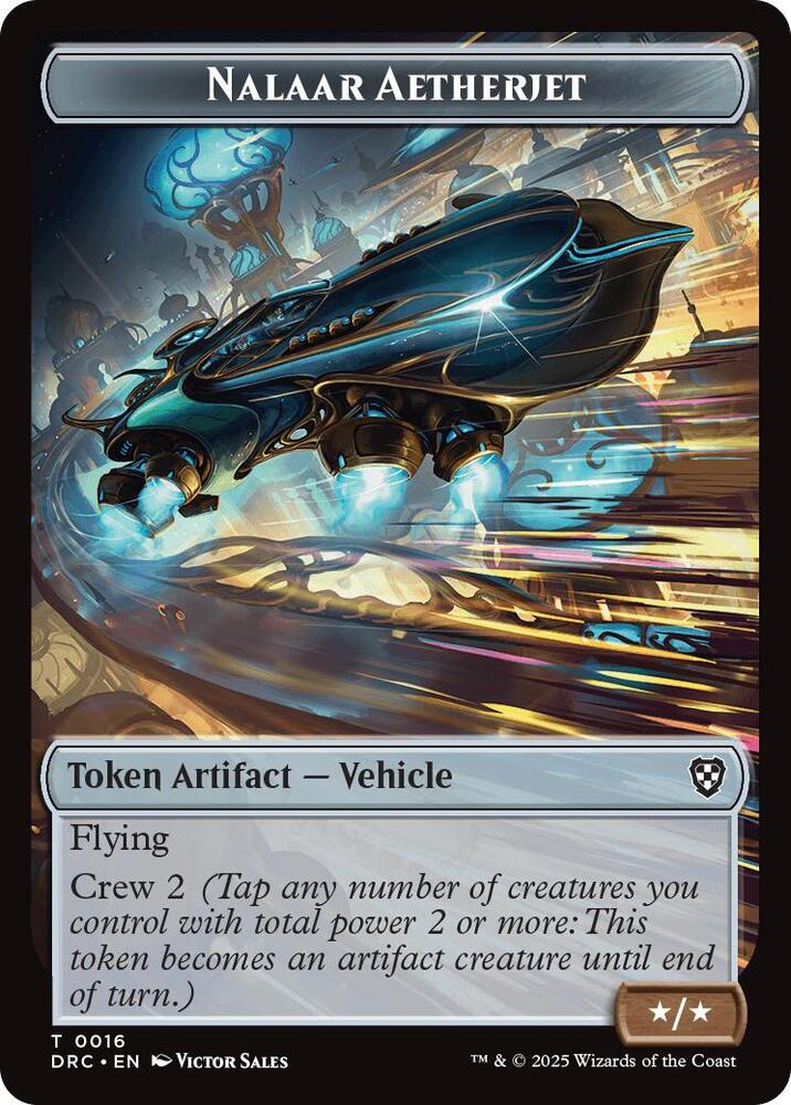 Nalaar Aetherjet // Treasure Double-Sided Token, Commander: Aetherdrift 16 // 11