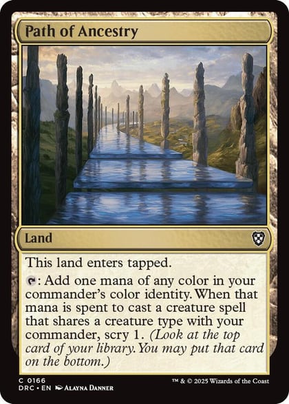 Path of Ancestry (0166), Commander: Aetherdrift 166