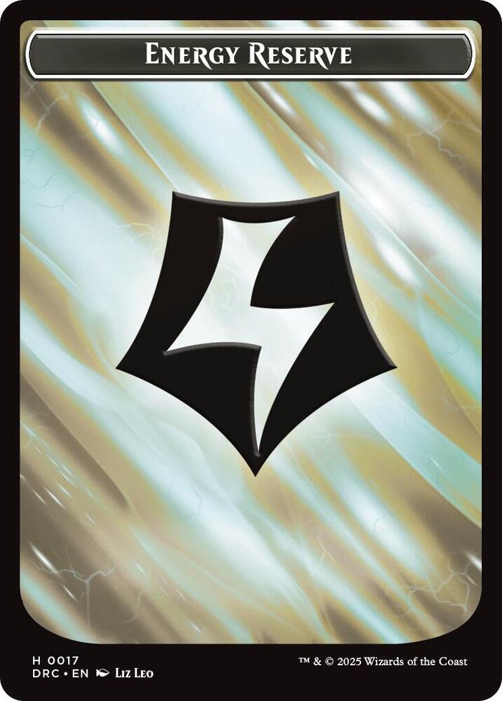 Energy Reserve // Energy Reserve Double-Sided Token, Commander: Aetherdrift 17