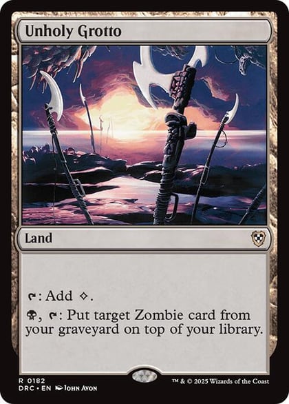 Unholy Grotto, Commander: Aetherdrift 182