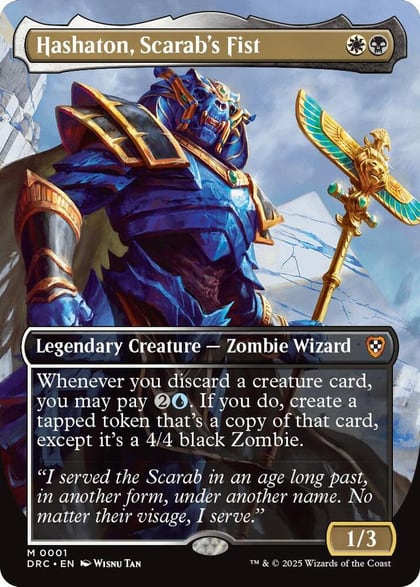 Hashaton, Scarab's Fist (Borderless), Commander: Aetherdrift 1