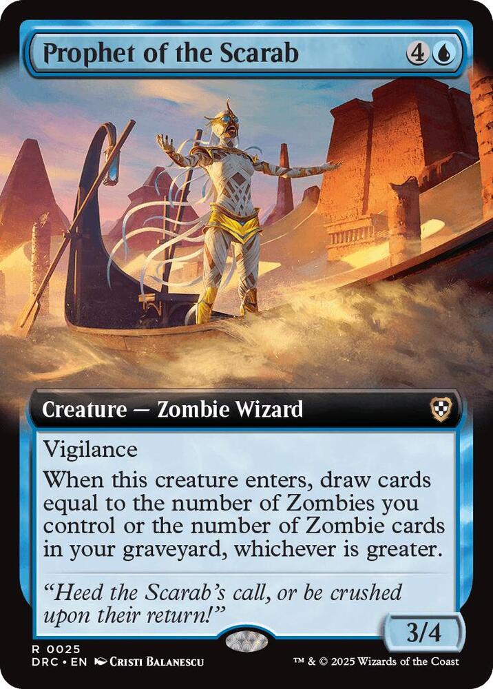 Prophet of the Scarab (Extended Art), Commander: Aetherdrift 25