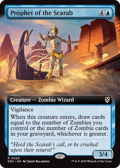 Prophet of the Scarab (Extended Art), Commander: Aetherdrift 25