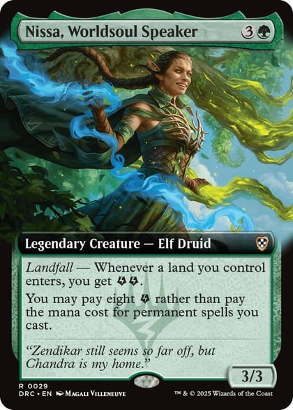Nissa, Worldsoul Speaker (Extended Art), Commander: Aetherdrift 29