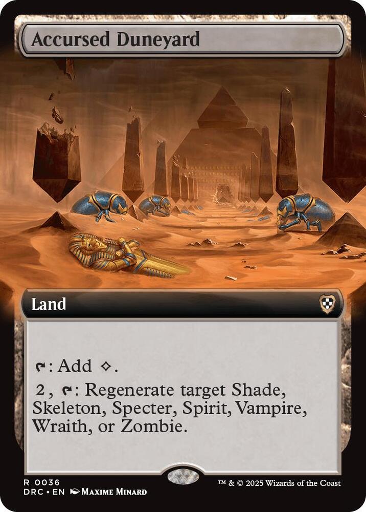 Accursed Duneyard (Extended Art), Commander: Aetherdrift 36