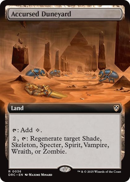 Accursed Duneyard (Extended Art), Commander: Aetherdrift 36