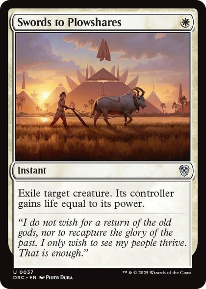 Swords to Plowshares, Commander: Aetherdrift 37