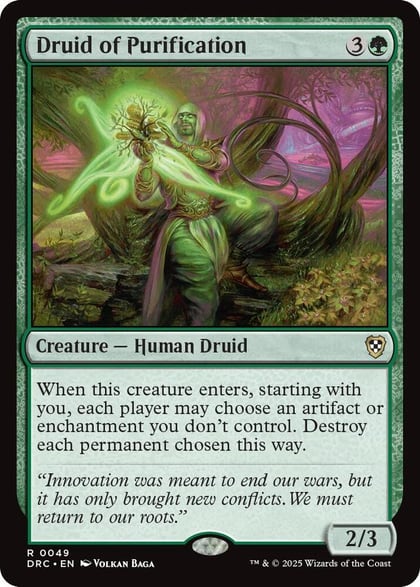 Druid of Purification, Commander: Aetherdrift 49