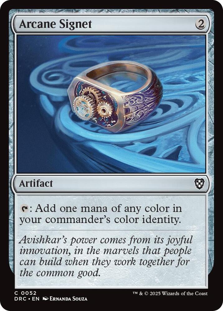Arcane Signet (0052), Commander: Aetherdrift 52