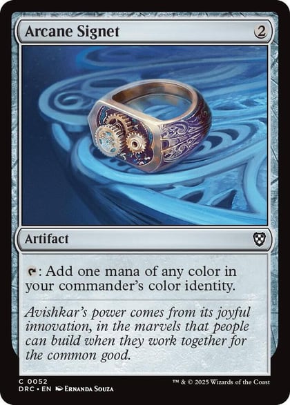 Arcane Signet (0052), Commander: Aetherdrift 52