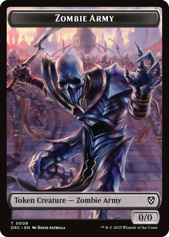 Zombie Army // Shapeshifter Double-Sided Token, Commander: Aetherdrift 8 // 4