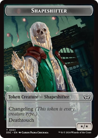 Shapeshifter // Insect (0022) Double-Sided Token, Commander: Duskmourn: House of Horror 1 // 22