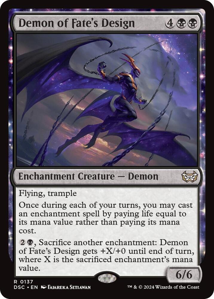 Demon of Fate's Design, Commander: Duskmourn: House of Horror 137