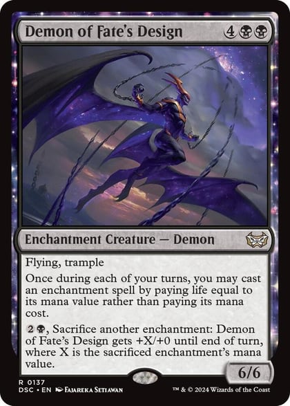 Demon of Fate's Design, Commander: Duskmourn: House of Horror 137