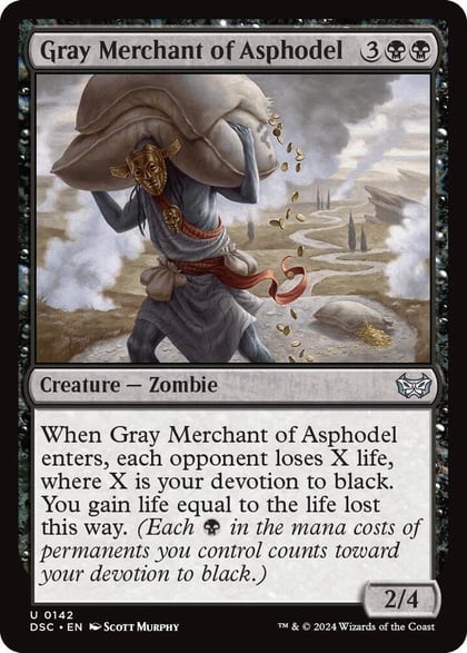 Gray Merchant of Asphodel, Commander: Duskmourn: House of Horror 142