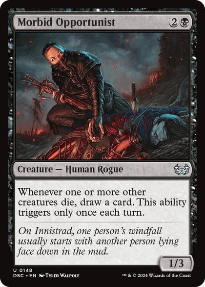 Morbid Opportunist, Commander: Duskmourn: House of Horror 148