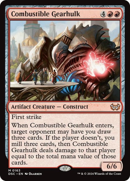 Combustible Gearhulk, Commander: Duskmourn: House of Horror 163