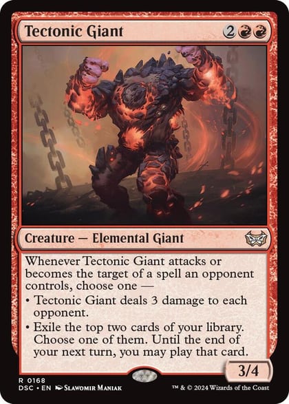 Tectonic Giant, Commander: Duskmourn: House of Horror 168