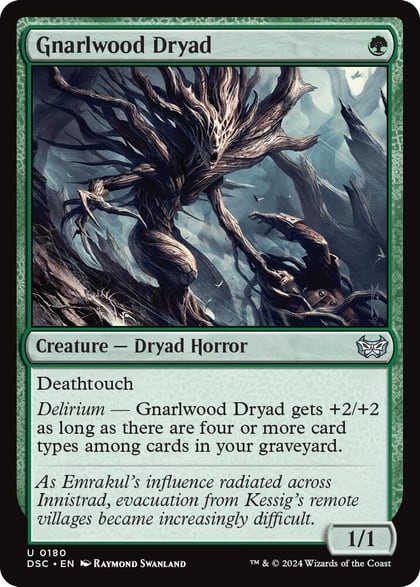 Gnarlwood Dryad, Commander: Duskmourn: House of Horror 180