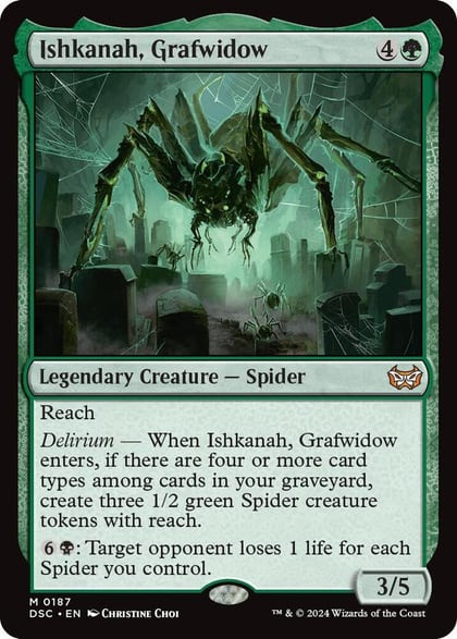 Ishkanah, Grafwidow, Commander: Duskmourn: House of Horror 187
