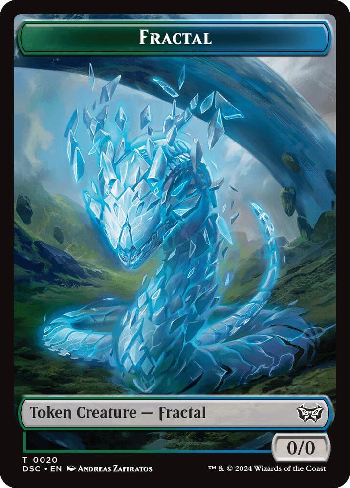 Fractal // Scarecrow Double-Sided Token, Commander: Duskmourn: House of Horror 20 // 23