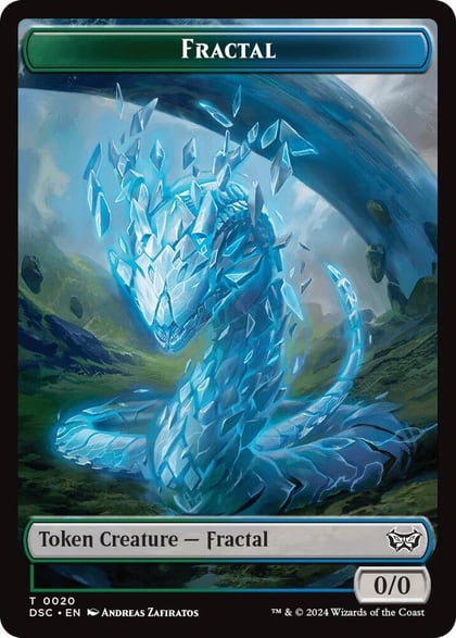 Fractal // Scarecrow Double-Sided Token, Commander: Duskmourn: House of Horror 20 // 23