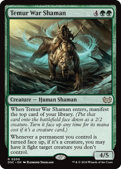 Temur War Shaman, Commander: Duskmourn: House of Horror 200