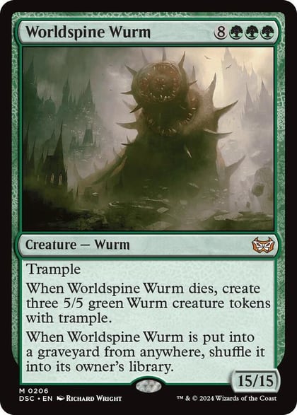 Worldspine Wurm, Commander: Duskmourn: House of Horror 206