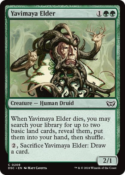 Yavimaya Elder, Commander: Duskmourn: House of Horror 208