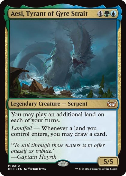 Aesi, Tyrant of Gyre Strait, Commander: Duskmourn: House of Horror 210
