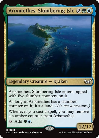 Arixmethes, Slumbering Isle, Commander: Duskmourn: House of Horror 211