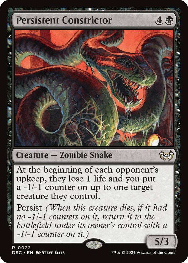 Persistent Constrictor, Commander: Duskmourn: House of Horror 22