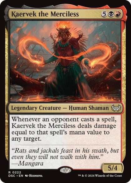 Kaervek the Merciless, Commander: Duskmourn: House of Horror 222