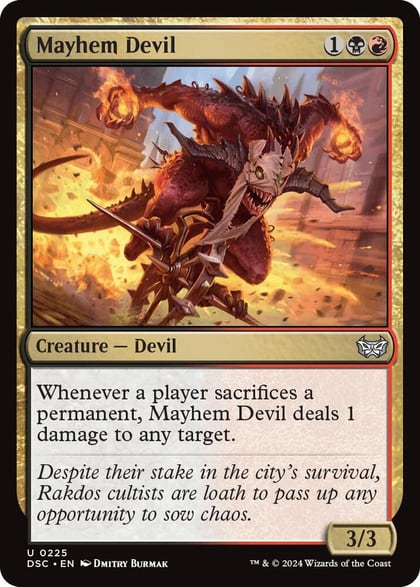 Mayhem Devil, Commander: Duskmourn: House of Horror 225