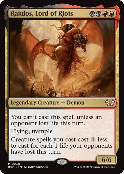 Rakdos, Lord of Riots, Commander: Duskmourn: House of Horror 230