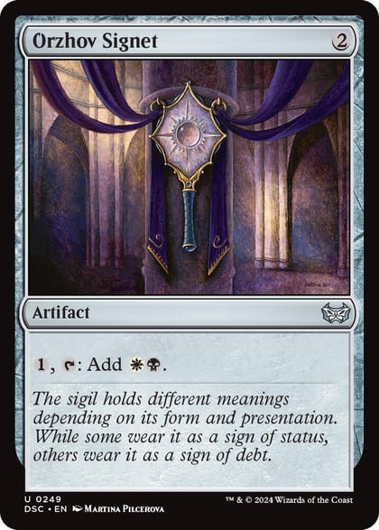 Orzhov Signet, Commander: Duskmourn: House of Horror 249