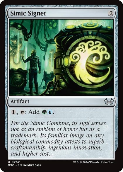 Simic Signet, Commander: Duskmourn: House of Horror 252
