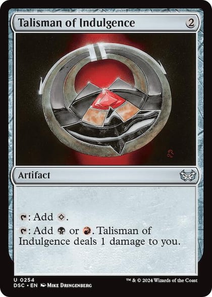 Talisman of Indulgence, Commander: Duskmourn: House of Horror 254