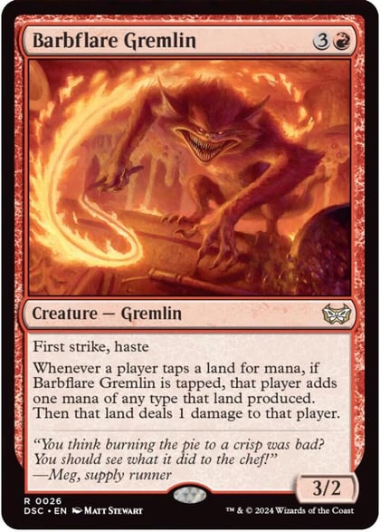Barbflare Gremlin, Commander: Duskmourn: House of Horror 26