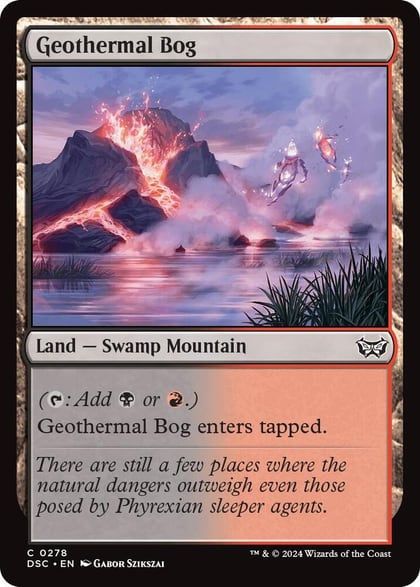 Geothermal Bog, Commander: Duskmourn: House of Horror 278