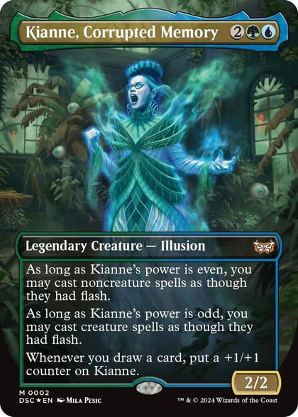 Kianne, Corrupted Memory (Borderless), Commander: Duskmourn: House of Horror 2