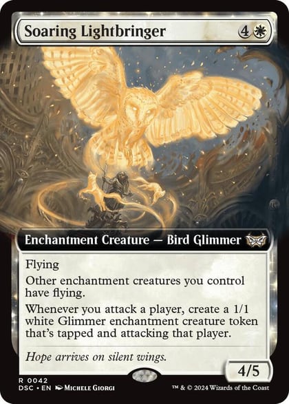 Soaring Lightbringer (Extended Art), Commander: Duskmourn: House of Horror 42