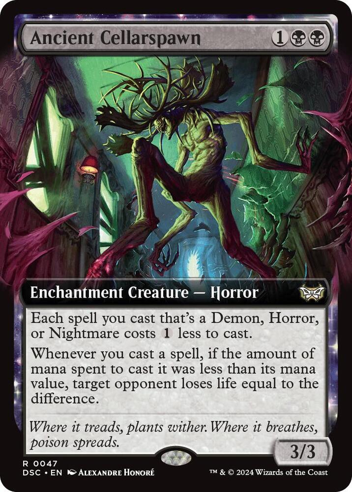 Ancient Cellarspawn (Extended Art), Commander: Duskmourn: House of Horror 47