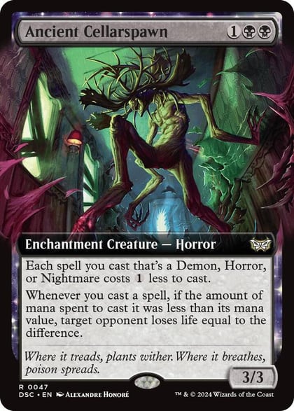 Ancient Cellarspawn (Extended Art), Commander: Duskmourn: House of Horror 47