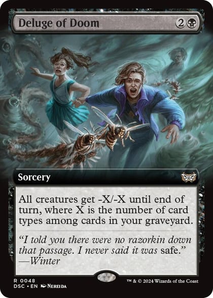 Deluge of Doom (Extended Art), Commander: Duskmourn: House of Horror 48