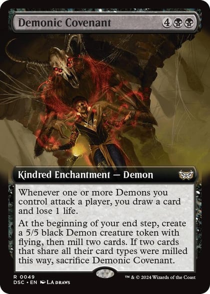 Demonic Covenant (Extended Art), Commander: Duskmourn: House of Horror 49