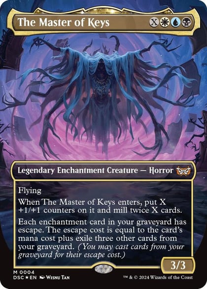 The Master of Keys (Borderless), Commander: Duskmourn: House of Horror 4