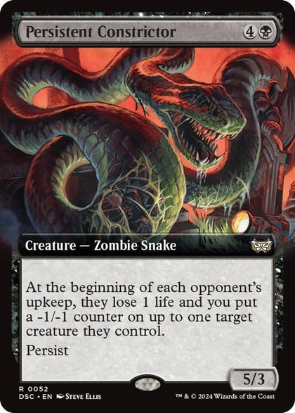 Persistent Constrictor (Extended Art), Commander: Duskmourn: House of Horror 52